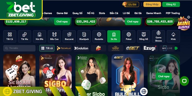 Sảnh game ấn tượng mạnh mẽ với đông đảo người dùng